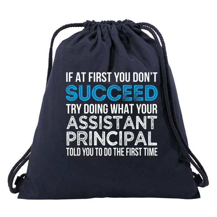 Funny Assistant Principal Gift Funny Gift Drawstring Bag