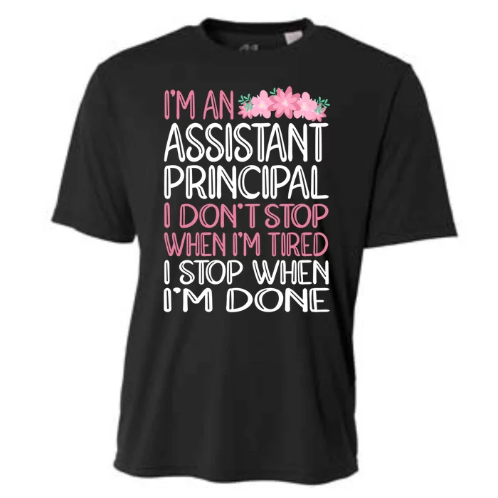 Funny Assistant Principal Gift Cooling Performance Crew T-Shirt