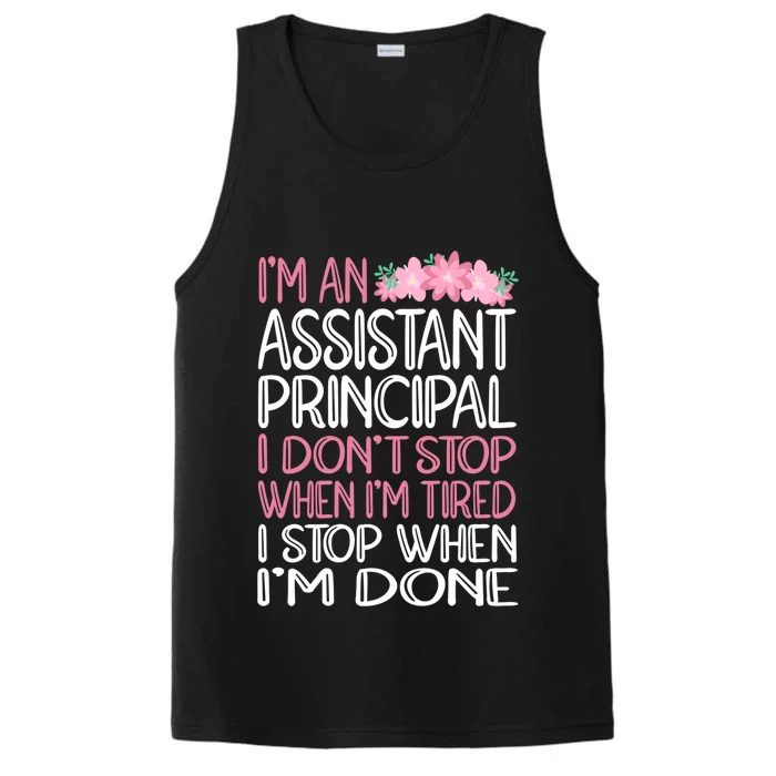 Funny Assistant Principal Gift Performance Tank