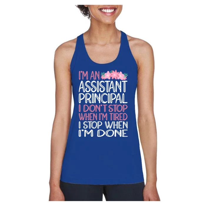 Funny Assistant Principal Gift Women's Racerback Tank