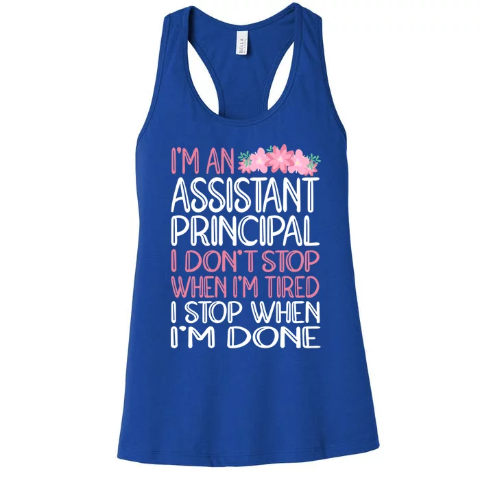 Funny Assistant Principal Gift Women's Racerback Tank