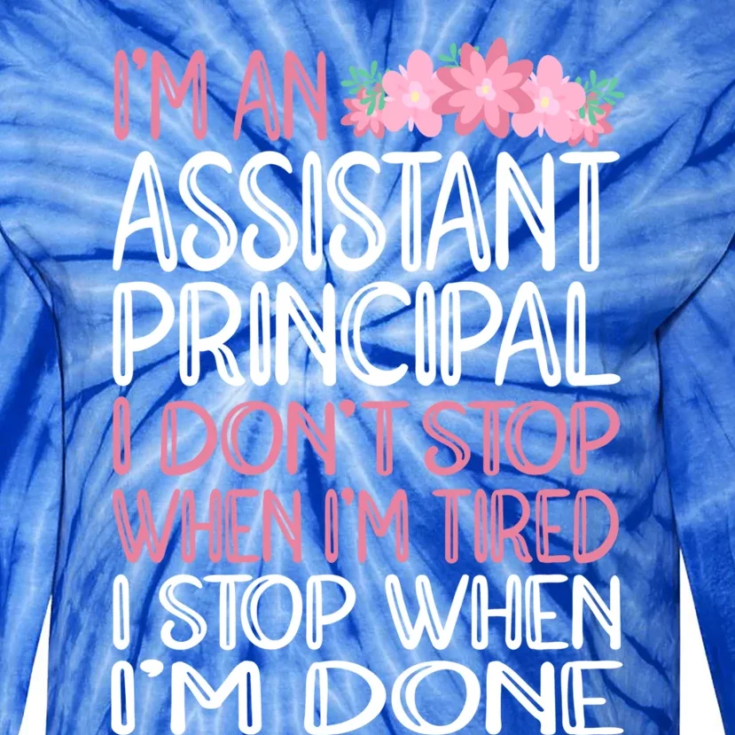 Funny Assistant Principal Gift Tie-Dye Long Sleeve Shirt