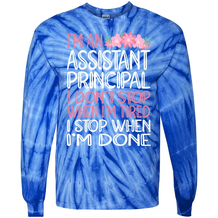 Funny Assistant Principal Gift Tie-Dye Long Sleeve Shirt