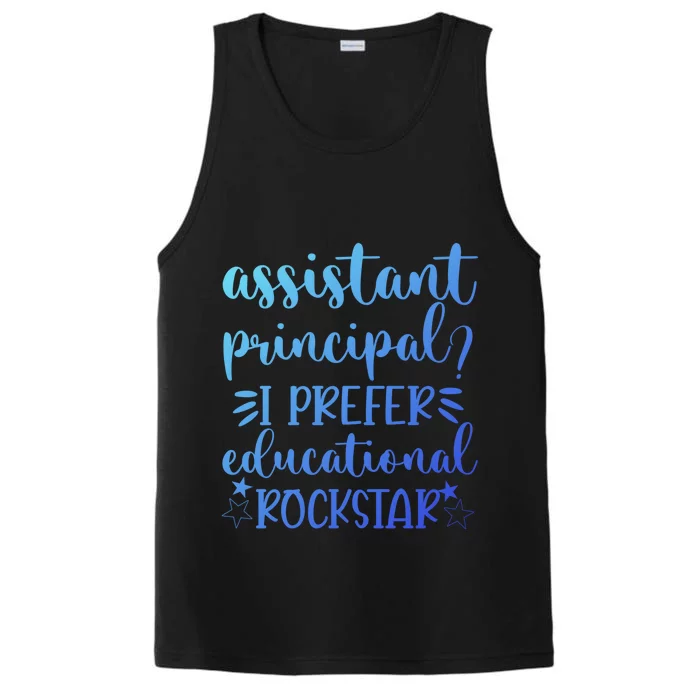 Funny Assistant Principal I Prefer Educational Rockstar Gift Cute Gift Performance Tank