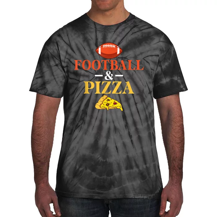 Football And Pizza Lover Footballer Tie-Dye T-Shirt