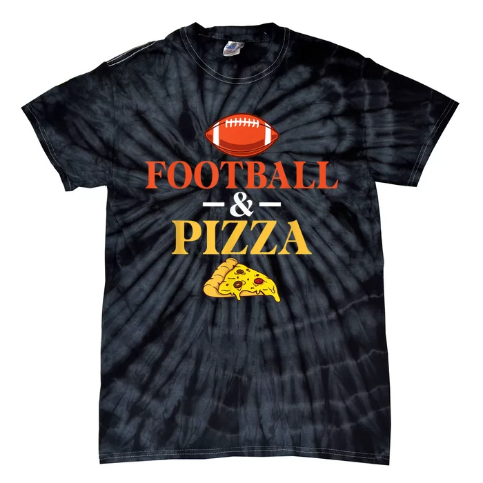 Football And Pizza Lover Footballer Tie-Dye T-Shirt