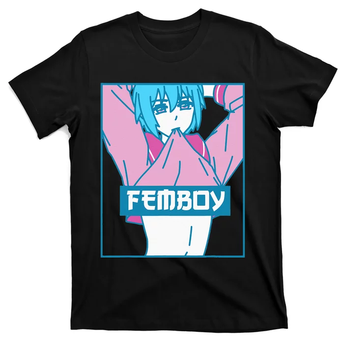 Femboy Aesthetic Pastel Yaoi Anime Boy Crossdressing T-Shirt