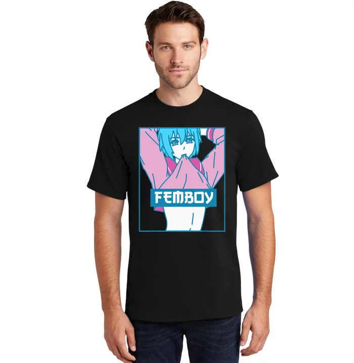 Femboy Aesthetic Pastel Yaoi Anime Boy Crossdressing Tall T-Shirt