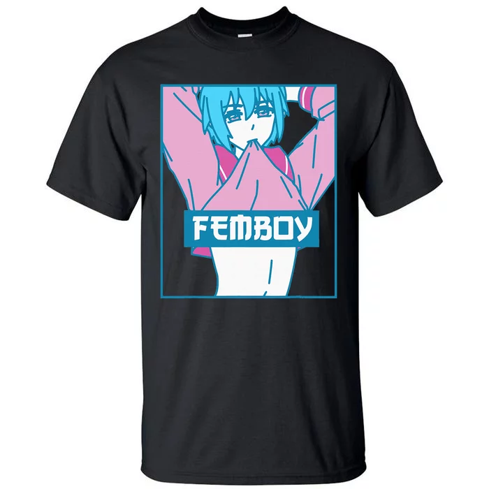 Femboy Aesthetic Pastel Yaoi Anime Boy Crossdressing Tall T-Shirt