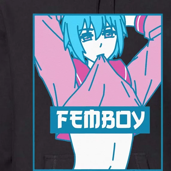 Femboy Aesthetic Pastel Yaoi Anime Boy Crossdressing Premium Hoodie