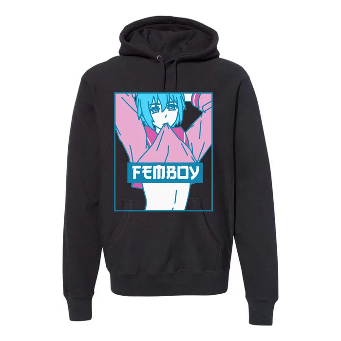 Femboy Aesthetic Pastel Yaoi Anime Boy Crossdressing Premium Hoodie