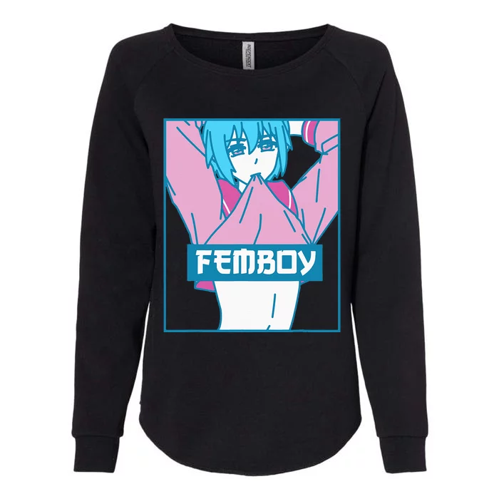 Femboy Aesthetic Pastel Yaoi Anime Boy Crossdressing Womens California Wash Sweatshirt