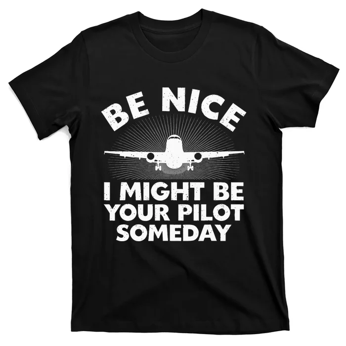 Funny Airline Pilot Art For Men Women Aviation Future Pilot T-Shirt