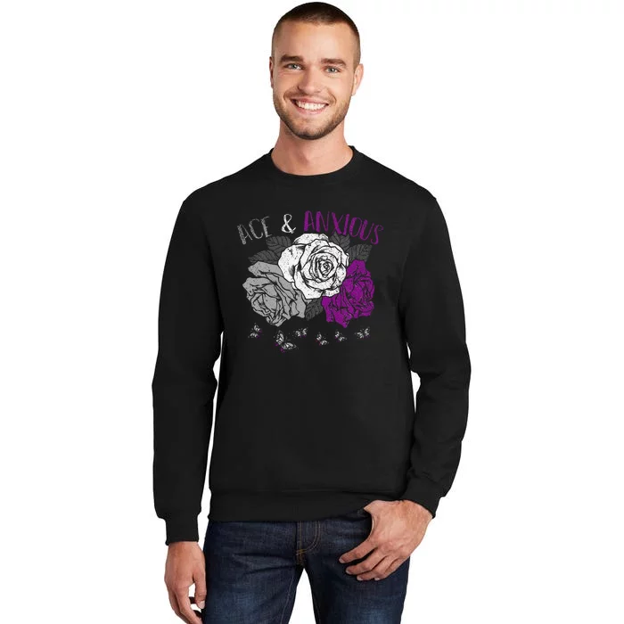 Funny Asexual Pride Ace And Anxious Asexuality LGBT Asexual Sweatshirt