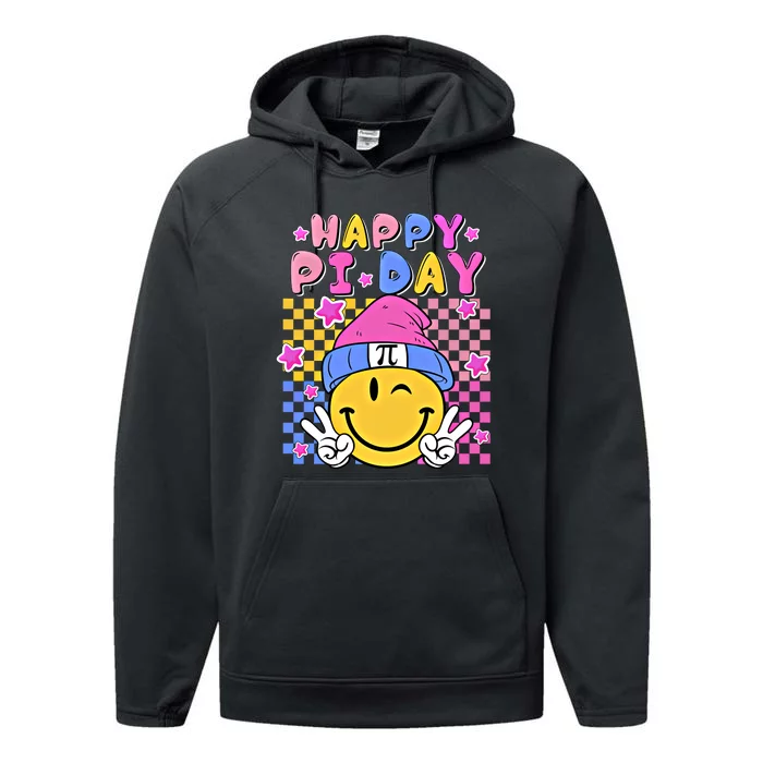 Funny Apple Pi Math Lover Teacher Nerd Geek Happy Pi Day Meaningful Gift Performance Fleece Hoodie