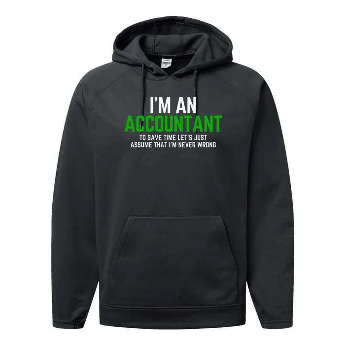 Funny Accountant Pun Cpa Accounting Bookkeeping Performance Fleece Hoodie