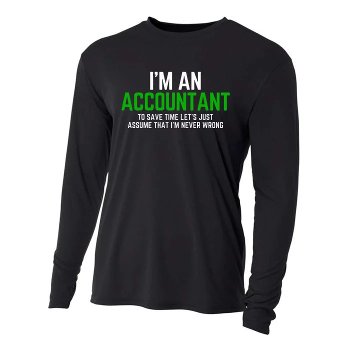 Funny Accountant Pun Cpa Accounting Bookkeeping Cooling Performance Long Sleeve Crew