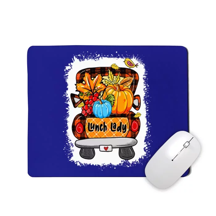 Fall Autumn Pumpkin Truck Lunch Lady Lover Thanksgiving Mousepad