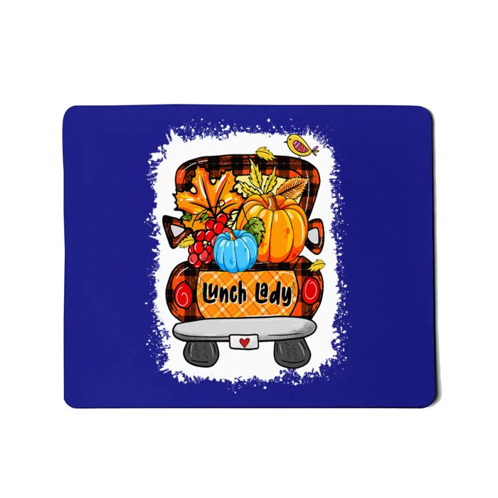 Fall Autumn Pumpkin Truck Lunch Lady Lover Thanksgiving Mousepad