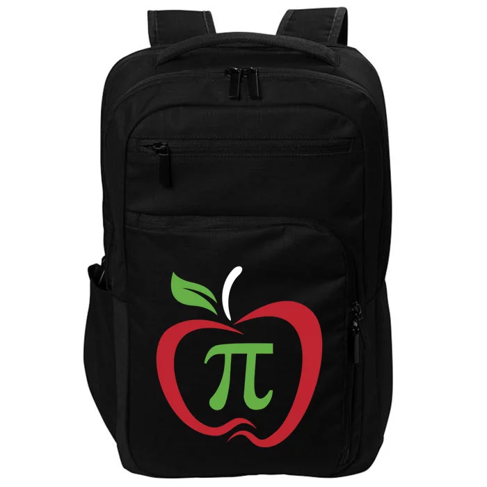 Funny Apple Pi Math Teacher Design Gift Apple Pie Food Pun Gift Impact Tech Backpack