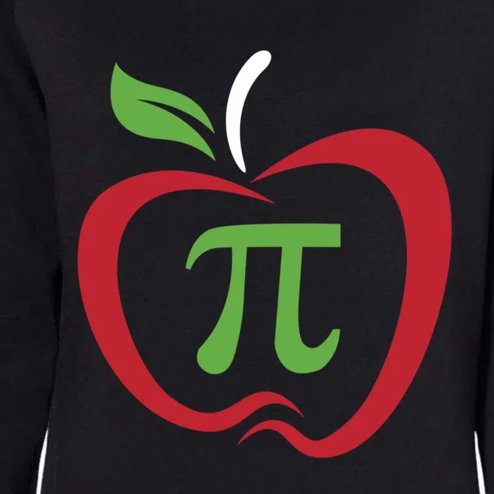 Funny Apple Pi Math Teacher Design Gift Apple Pie Food Pun Gift Womens California Wash Sweatshirt