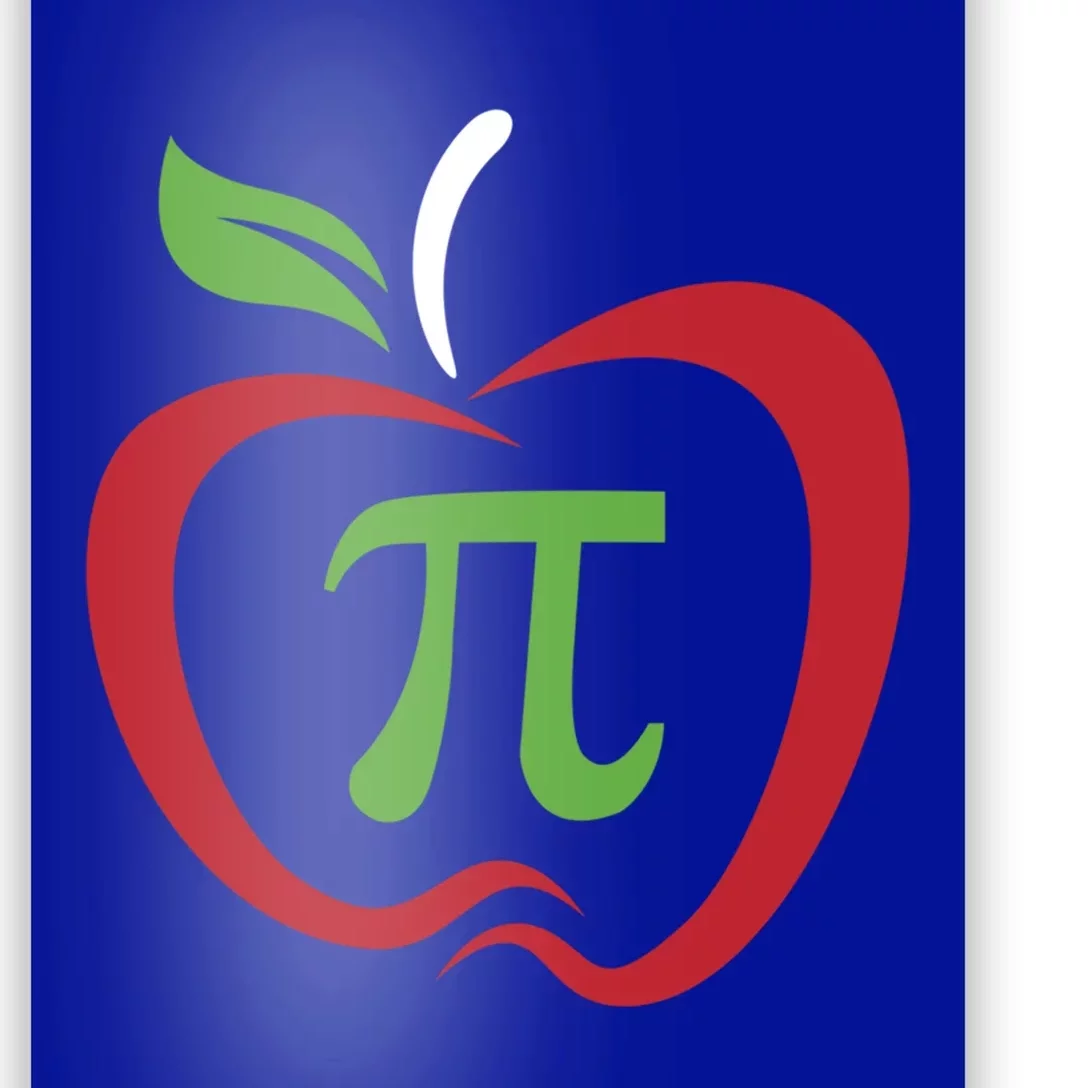 Funny Apple Pi Math Teacher Design Gift Apple Pie Food Pun Gift Poster