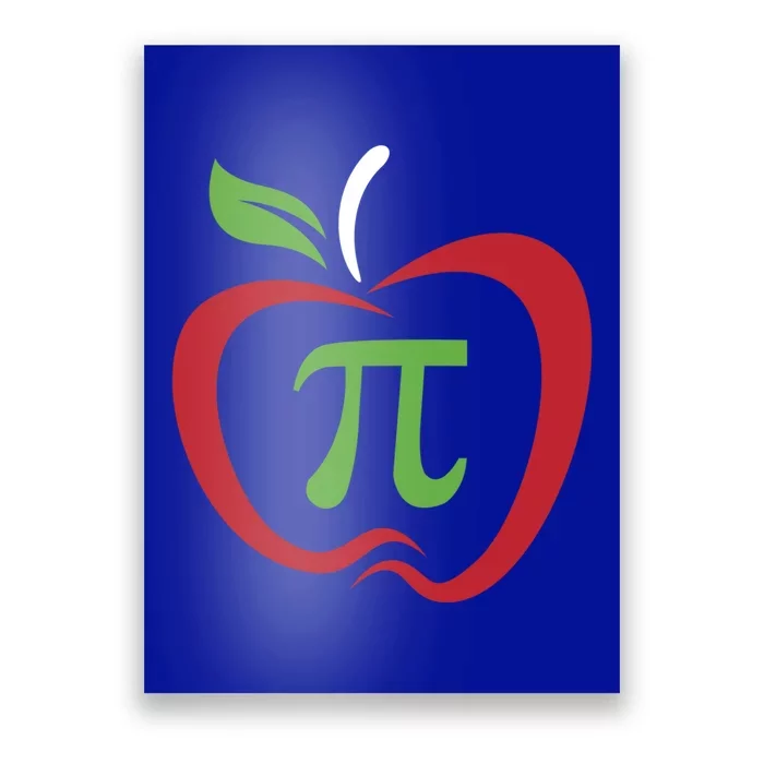 Funny Apple Pi Math Teacher Design Gift Apple Pie Food Pun Gift Poster