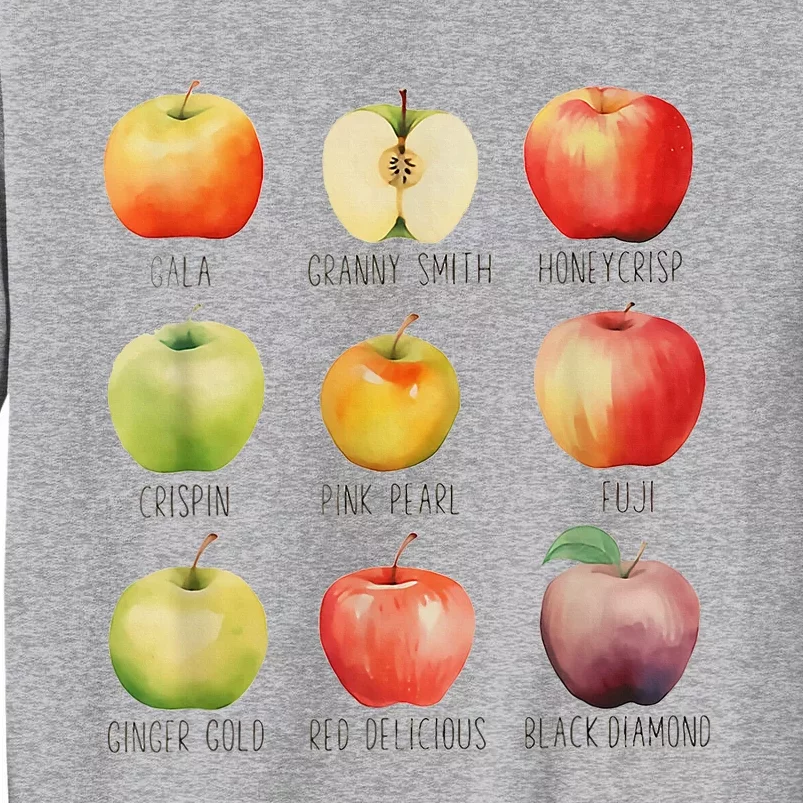 Fall Apple Picking Apple Orchard Boho Farm Fesh Tall Sweatshirt