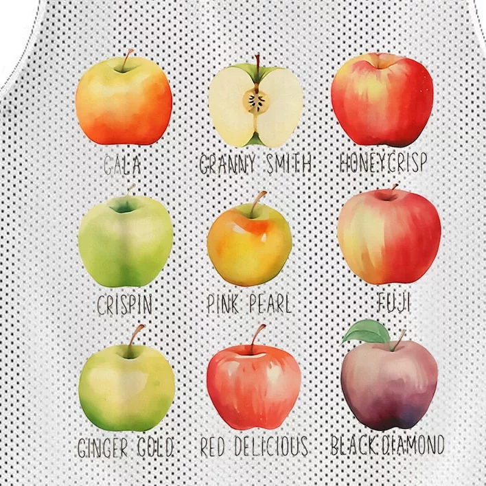 Fall Apple Picking Apple Orchard Boho Farm Fesh Mesh Reversible Basketball Jersey Tank