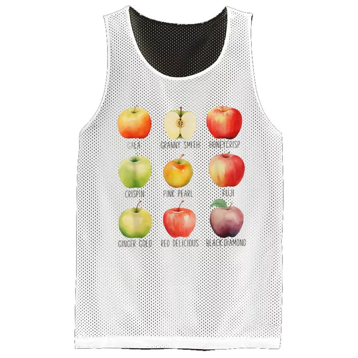 Fall Apple Picking Apple Orchard Boho Farm Fesh Mesh Reversible Basketball Jersey Tank