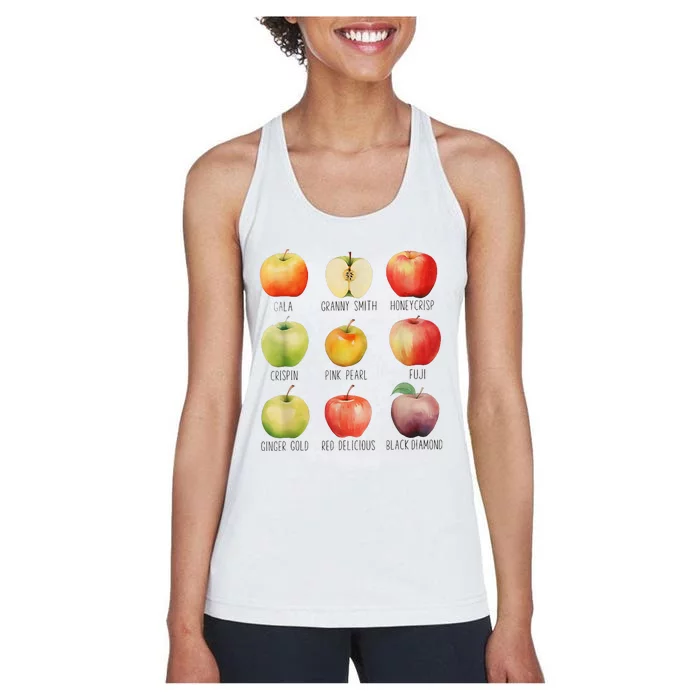 Fall Apple Picking Apple Orchard Boho Farm Fesh Women's Racerback Tank