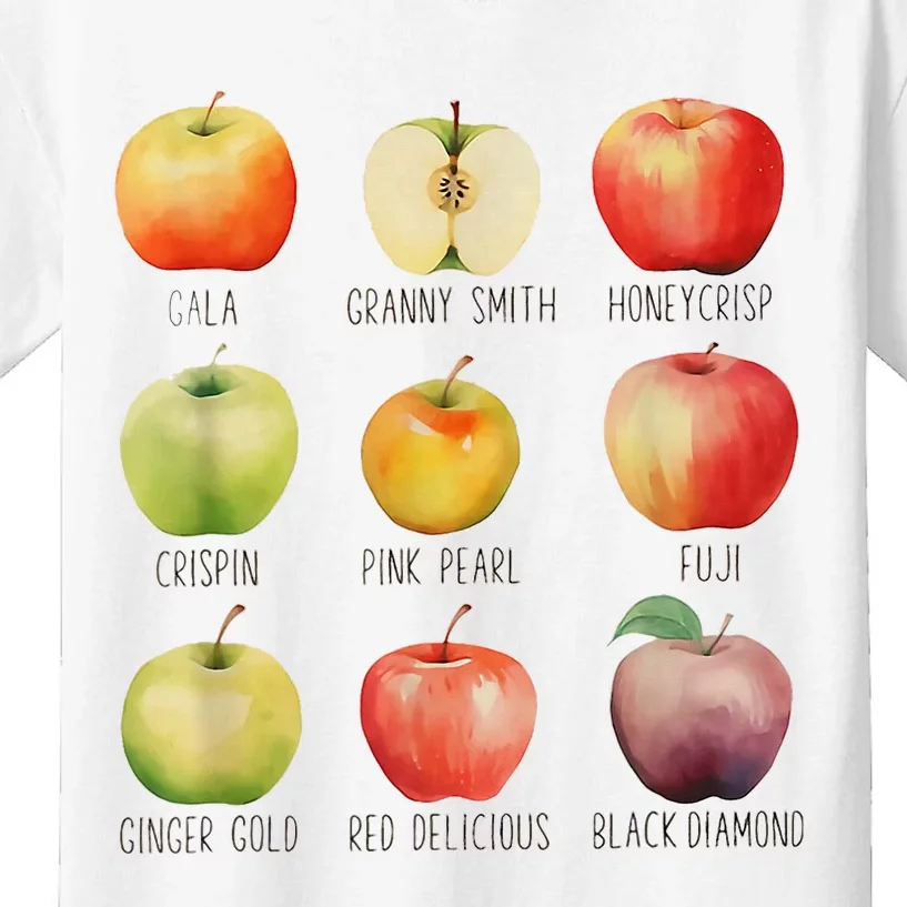 Fall Apple Picking Apple Orchard Boho Farm Fesh Kids T-Shirt