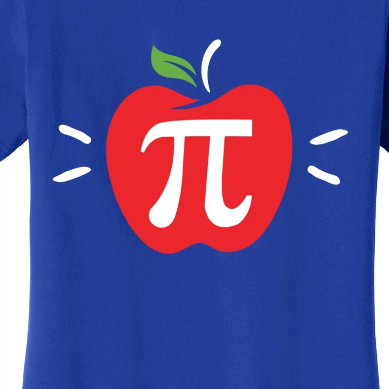 Funny Apple Pi Math Teacher Gift Meaningful Gift Apple Pie Food Pun Great Gift Women's T-Shirt