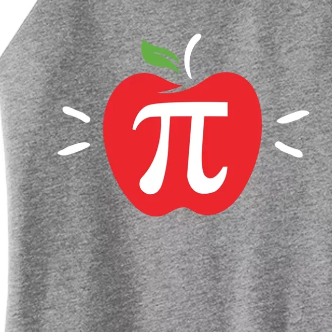 Funny Apple Pi Math Teacher Gift Meaningful Gift Apple Pie Food Pun Great Gift Women’s Perfect Tri Rocker Tank