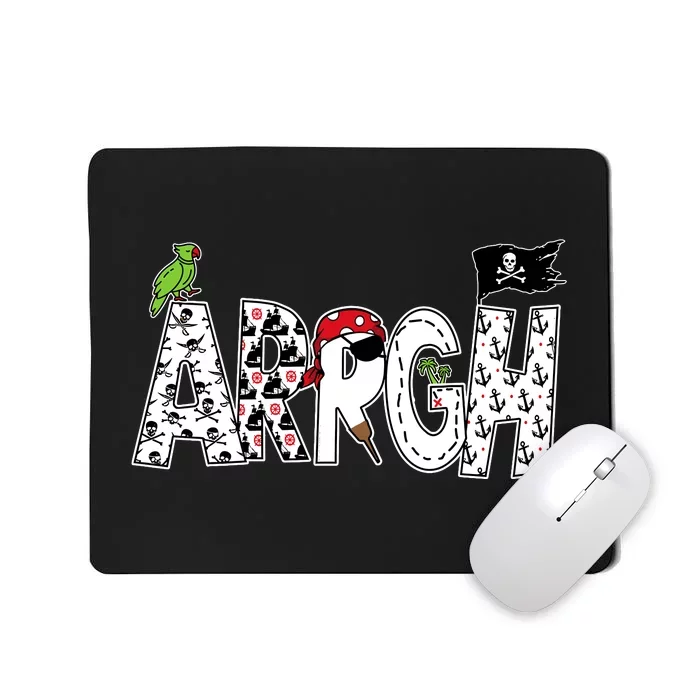 Fun Arrgh Pirate Style Pirate Costume Argh Pirate Mousepad