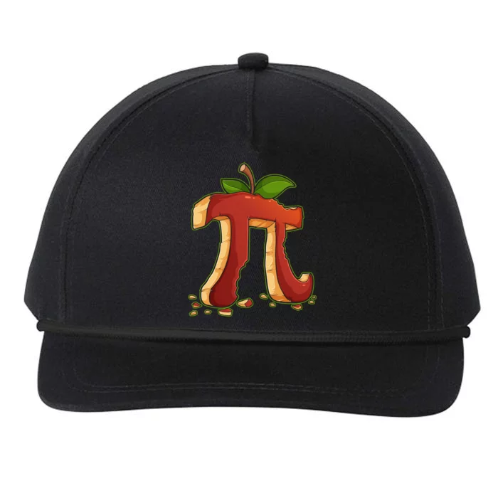 Funny Apple Pie Happy Pi Day Math Club Pie Day Maths Gift Snapback Five-Panel Rope Hat