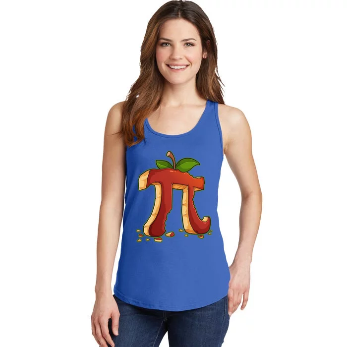 Funny Apple Pie Happy Pi Day Math Club Pie Day Maths Gift Ladies Essential Tank