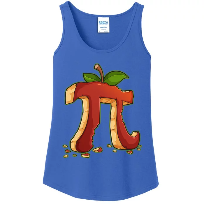 Funny Apple Pie Happy Pi Day Math Club Pie Day Maths Gift Ladies Essential Tank