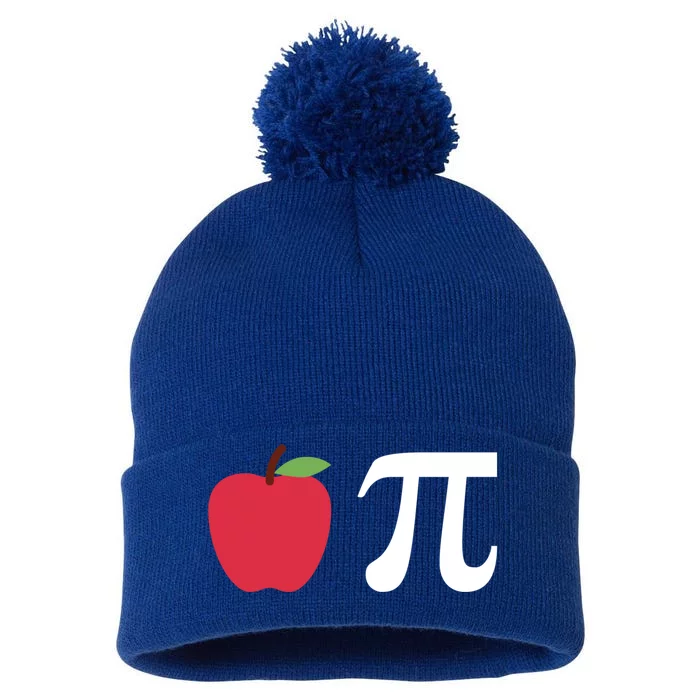 Funny Apple Pie Happy Pi Day Math Teacher Gift Pom Pom 12in Knit Beanie