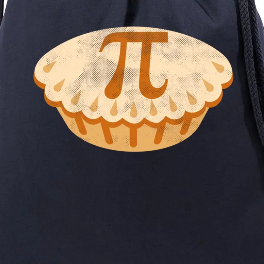 Funny Apple Pie Pi Day Symbol Math Design Meaningful Gift Drawstring Bag