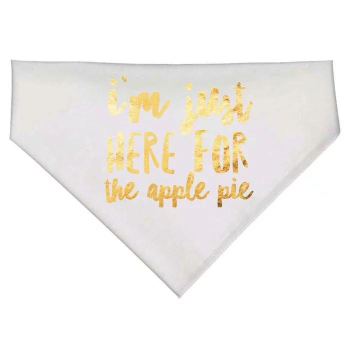 Funny Apple Pie Thanksgiving Turkey Day Funny Gift Great Gift USA-Made Doggie Bandana