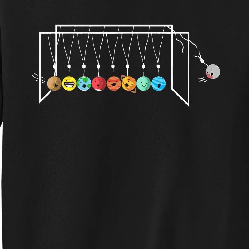 Funny Astrophysicist Planets Newton´S Cradle Tall Sweatshirt