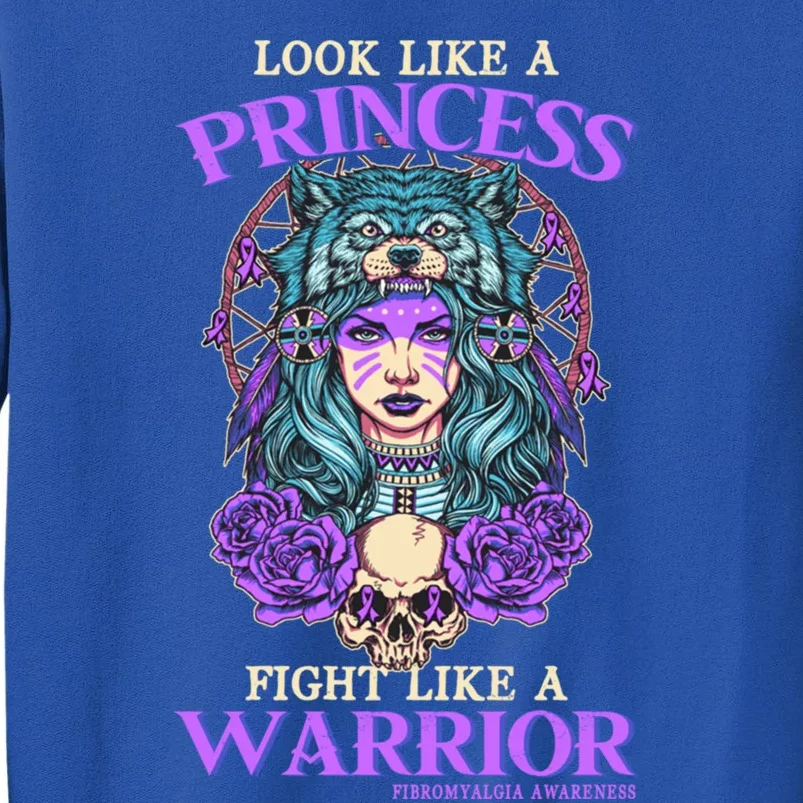 Fibromyalgia Awareness Princess Fight Like A Warrior Gift Sweatshirt