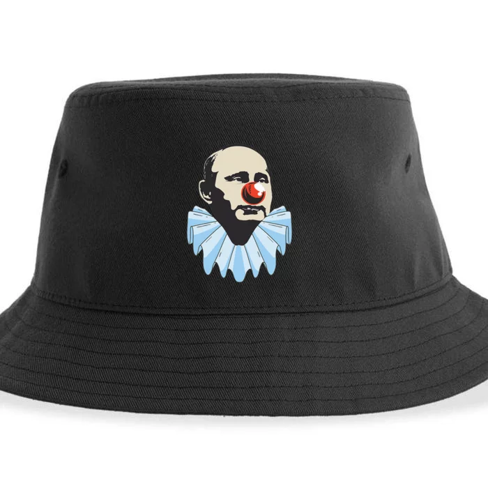 Funny Anti Putin Clown Gift Sustainable Bucket Hat