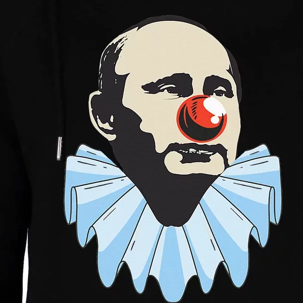 Funny Anti Putin Clown Gift Womens Funnel Neck Pullover Hood