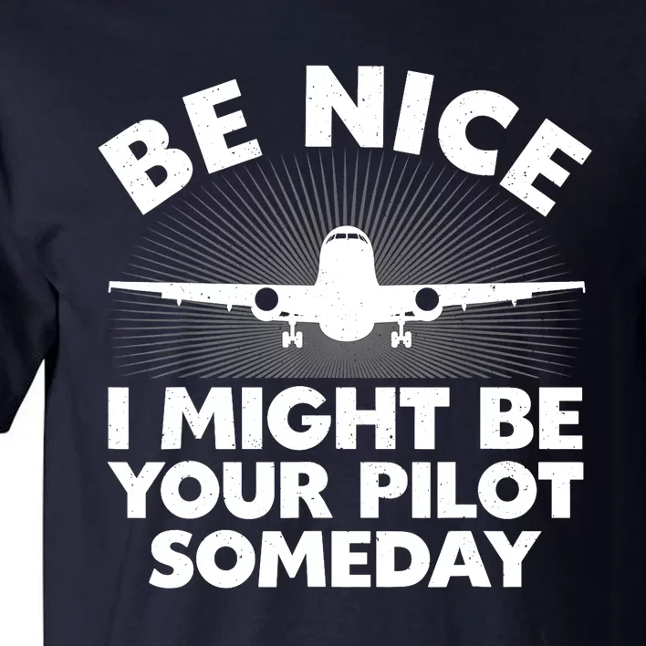 Funny Airline Pilot Art For Aviation Future Pilot Tall T-Shirt