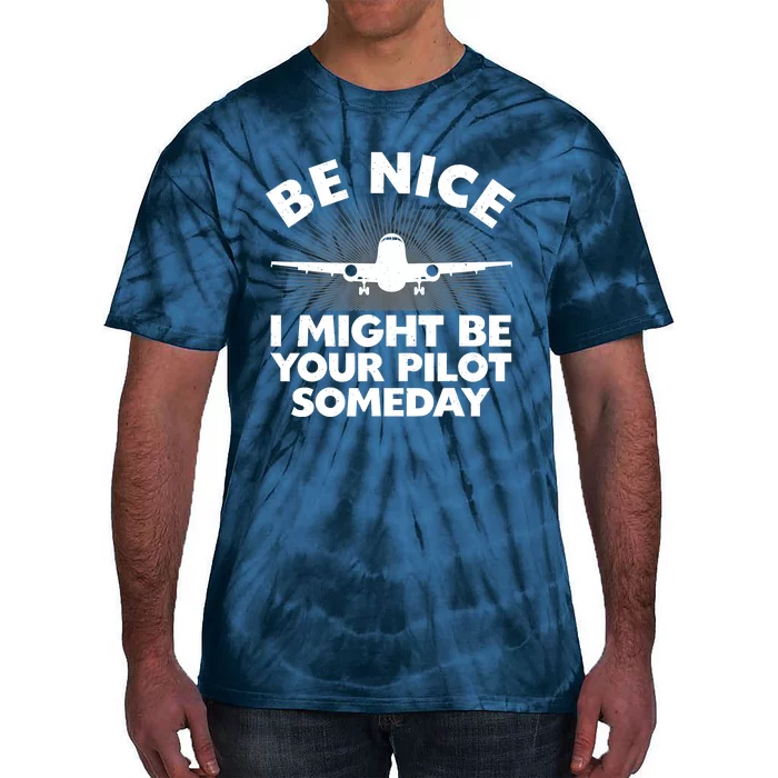 Funny Airline Pilot Art For Aviation Future Pilot Tie-Dye T-Shirt