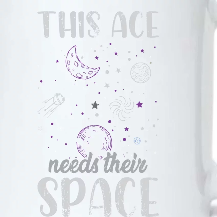 Funny Asexual Pride Outer Space Ace Asexuality Pride Asexual Funny Gift Black Color Changing Mug