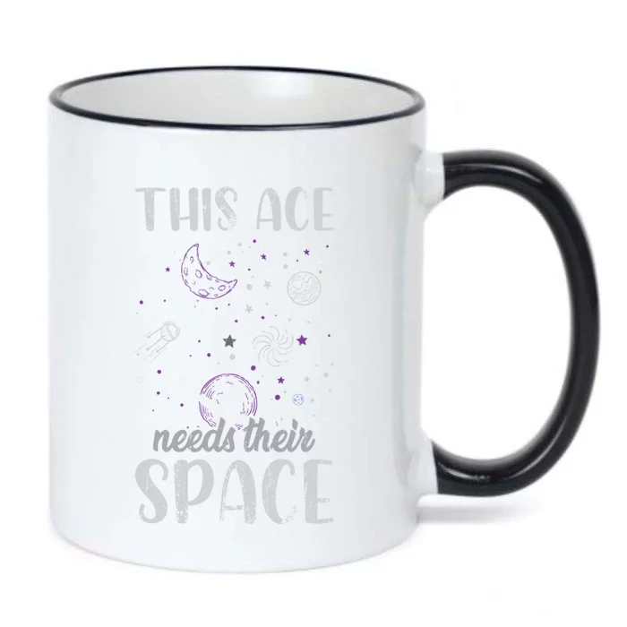 Funny Asexual Pride Outer Space Ace Asexuality Pride Asexual Funny Gift Black Color Changing Mug