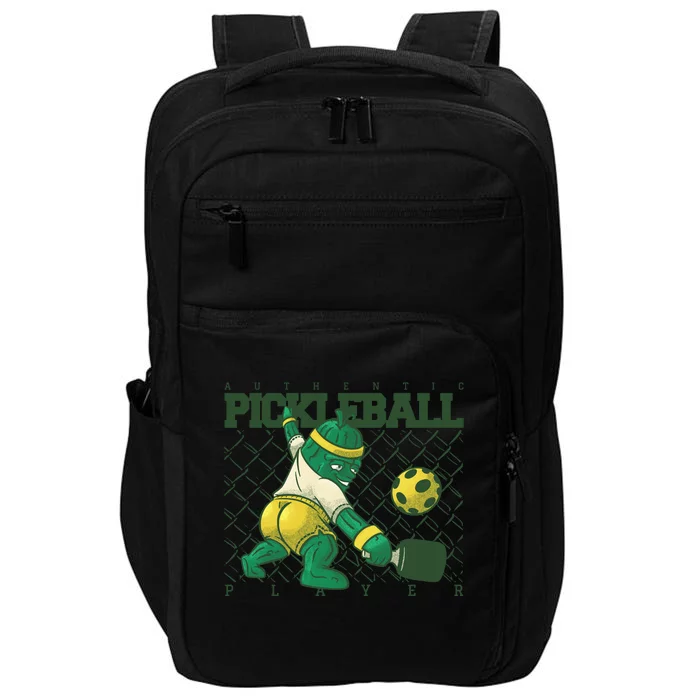 Funny Authentic Pickleball Sport Player Impact Tech Backpack